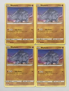 POKEMON TCG LOST ORIGIN Rhyhorn x4 4x Juego Común #089/196 Paquete ¡Nuevo Casi Nuevo! - Imagen 1 de 1