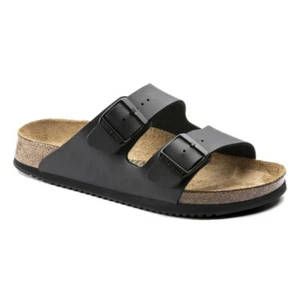 Birkenstock Sandale Arizona, Superlauf, Birko-Flor, schwarz, schmal, Größe 43 - Bild 1 von 6
