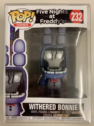 Withered Bonnie 232 ~ Five Nights at Freddy's ~ Funko Pop Vinyl ~ NEAR MINT + PP Cover