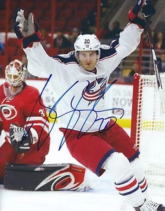 Autographed  8x10 BRANDON SAAD Columbus Blue Jackets Photo - COA - Picture 1 of 1