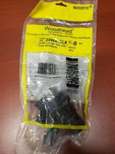 Woodhead 24W47BLK L5-15P WATERTITE TURNEX BLACK 15A, 125V PLUG - Picture 1 of 1