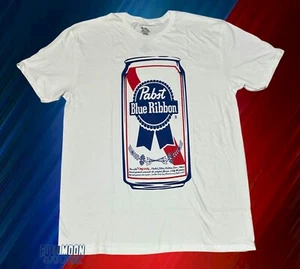 Nueva camiseta clásica vintage para hombre Pabst Blue Ribbon Beer Can The Original Label - Imagen 1 de 2