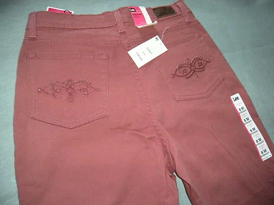 Pantalones de mezclilla rectos de calce clásico LEE para mujer talla 8 medianos nuevos  Foto 1 de 4