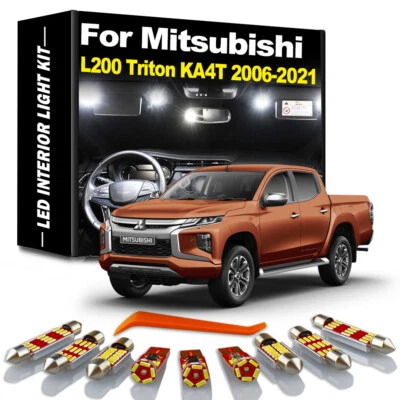 11 件 Canbus LED 内部地图灯套件适用于三菱 L200 Triton KA4T 2006-2021 — 第 1/4 张图片
