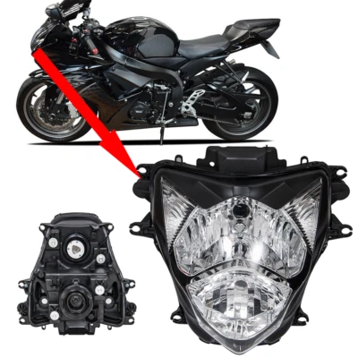 Conjunto de lâmpada de farol dianteiro de motocicleta para Suzuki GSXR600/750 2011-2022 - Imagem 1 de 4