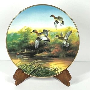 VTG Lynn Kaatz NIB "Green Wing At The Morning Marsh" Ducks Collector Plate COA - Picture 1 of 9