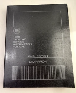 Vintage 1986 Cadillac Service Information Manual FINAL EDITION Cimarron - Picture 1 of 8