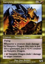 Vampiric Dragon ~ Heavily Played Odyssey MTG Magic UltimateMTG Multi-Color Card