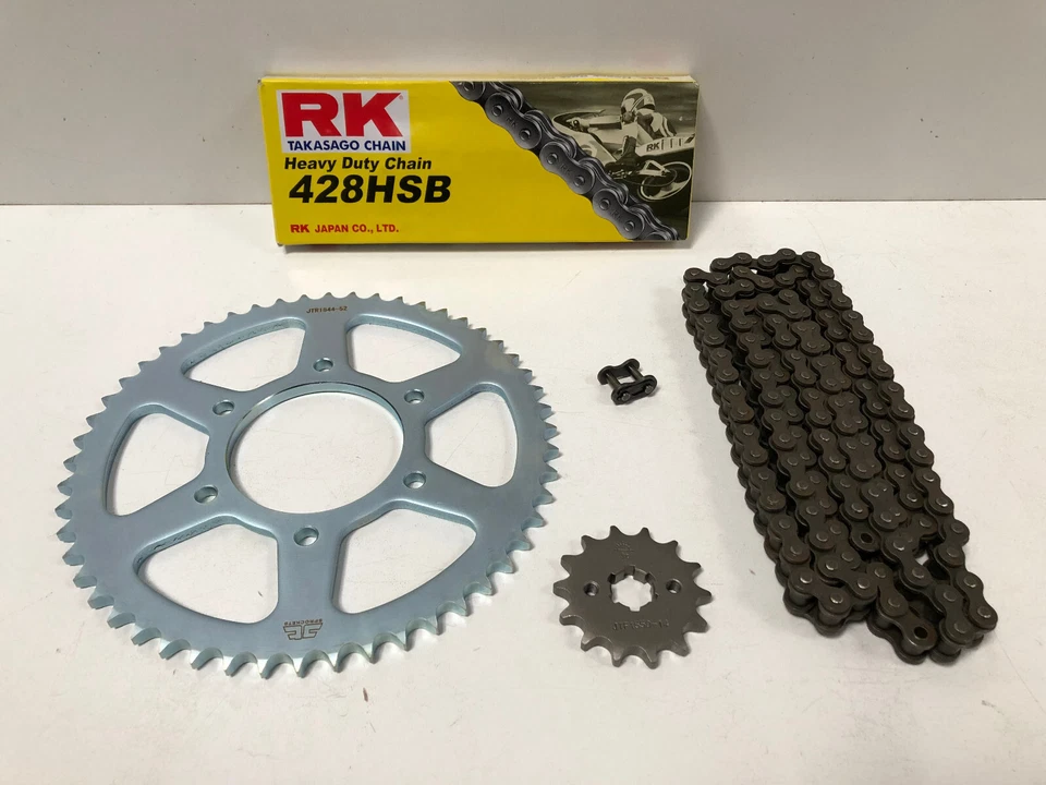 RK Kettensatz Kettenkit Kette Ritzel 14 Z Kettenrad 52 Z Yamaha MT YZF-R 125 - Bild 1 von 4