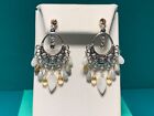 Chandelier Post Earrings 🌸 🌸 Ladies Silver Multi Stone