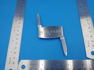 Vintage Zippo Brand Pocket Knife/Nail File Money Clip 'On Time Machine' #Z339 - Picture 1 of 11