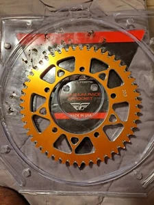 Fly Racing Aluminum Rear Sprocket, Orange - 48T | 313-48 ORG KTM-420 - Picture 1 of 3