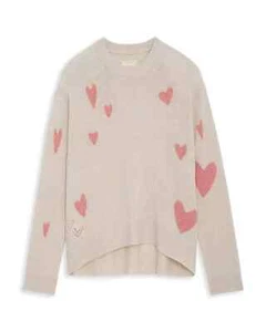 Suéter Jersey Zadig & Voltaire Markus Corazón Cachemira XS Extra Pequeño ~ PVP £485 - Imagen 1 de 14