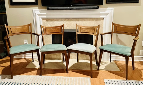 Set of 4 Mid-Century Heywood-Wakefield Dining Chairs - TOPAZ Collection 1960 Cover