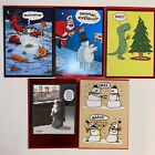 New Christmas Lot Of 5 Humorous Recycled Paper Greetings Cards $20.55 Value