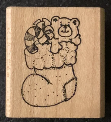 Estampilla de goma de juguetes de Navidad con impresiones artísticas Foto 1 de 3