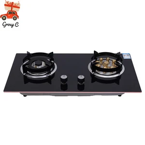 2-Burner Gas Stove Built-in Gas Cooktop Stove Top Home Kitchen Natural Gas Stove - Picture 1 of 18