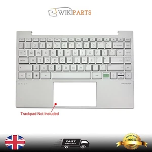 HP ENVY 13-BA0005NS 13-BA0553SA Palmrest Cover Keyboard UK Silver Backlit - Picture 1 of 4