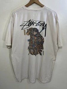 Y2K 90s Stussy Samurai Japanese Artwork Streetwear Ninja Urban Gorp Skate Tee XL - Picture 1 of 16