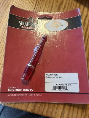 show accesorios cromados - piezas bicicleta grande - marcador poste - repuesto tapa roja Foto 1 de 4