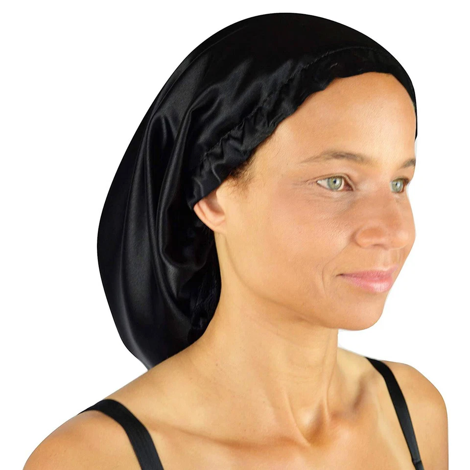 Sombrero de seda para dormir noche liso sombrero para mujer cuidado del cabello sombreros Foto 1 de 1