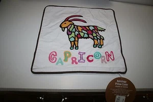 NEW NWT Pottery Barn PB Teen Astrology Pillow Cover Case Sham 12x12" Capricorn - Picture 1 of 1