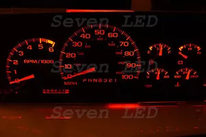 LED KIT for SIERRA Silverado Tahoe Yukon Suburban GM 1995-1999 CHEVY CLUSTER RED - Bild 1 von 3