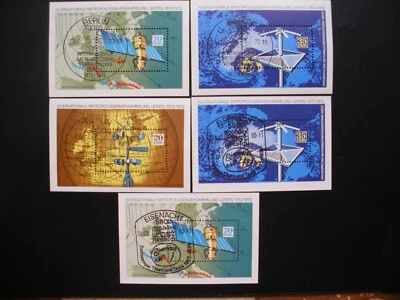 DDR 1972- 5 Mini Sheets CTO,  2 Souvenir Sheets MNH, CTO - Image 1 of 4