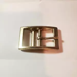 Vintage massive Messing Gürtelschnalle 2" lang mal 1,5" hoch Rechteck - Bild 1 von 6