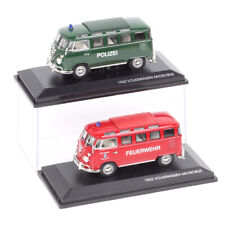 1/43 1962 VW microbus fire truck bus Diecasts Toy Vehicle police car toy model
