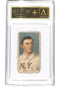 1909-11 T-206 Doc Crandall Dulce Caporal 150 Sujetos Traseros ASG A-Auténtico - Imagen 1 de 2