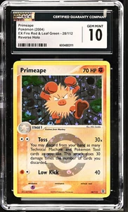 CGC 10 Primeape 28/112 Reverse Holo EX Fire Red Leaf Green Pokemon PSA BGS - Picture 1 of 2