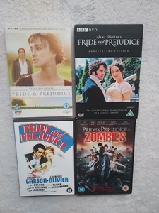 Pride and Prejudice 4 DVD BUNDLE Laurence Olivier Greer Garson BBC ZOMBIES UK R2 - Picture 1 of 2