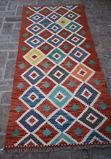 2'8 x 6'7 Handmade afghan tribal khotrang kilim runner rug, persian runner rug