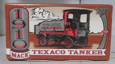 Banco de monedas vintage Mack Texaco Tanker 1910 de metal fundido ERTL coleccionables nuevo Foto 1 de 4