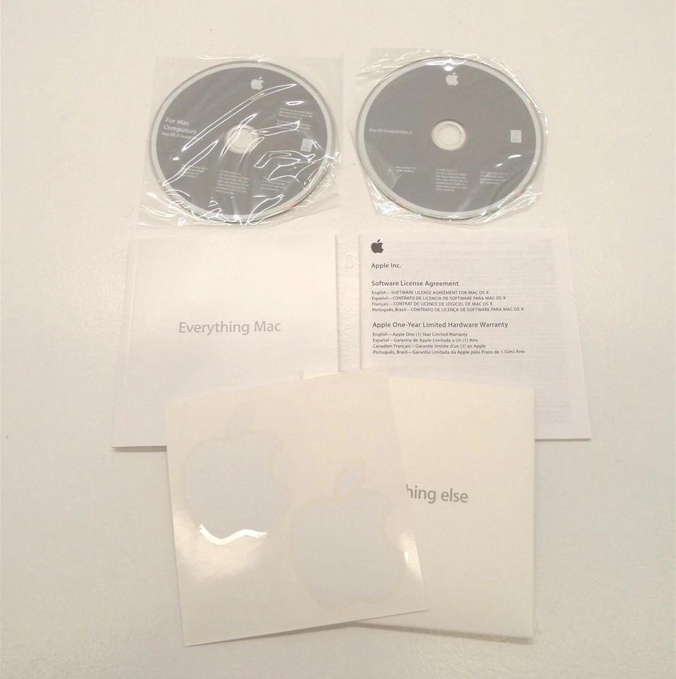 Apple Everything Mac OS X Install Suite DVDs - P/N: 602-6186-A - Image 1 of 4