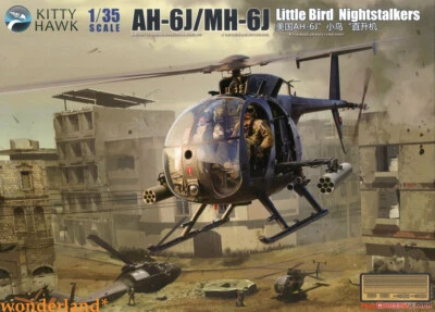 Kitty Hawk 50003 1/35 Scale AH-6J/MH-6J `Nightstalkers` Model Kit NO FIGURE - Image 1 of 4
