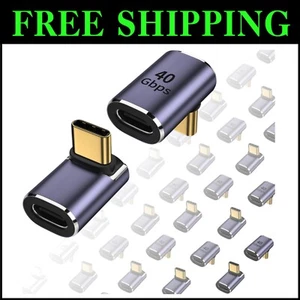 90° Right Angle USB C Adapter 40Gbps - Ideal for Gaming & Mobile Devices (20 ... - Picture 1 of 9