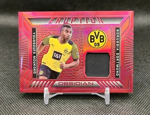 2021 Panini Obsidian Youssoufa Moukoko RC Red Flood  Eruption 8/8 Rookie Year - Picture 1 of 2