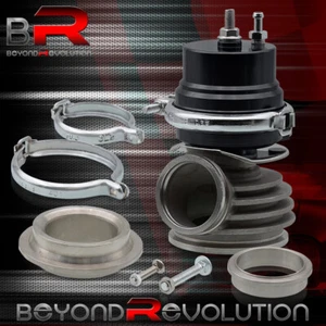 Black External V-Band 50mm Mount Turbo Charger Header Manifold Wg Bypass - Picture 1 of 5