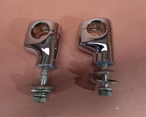 2001-2006 Harley Davidson Heritage Softail Handlebar Riser Holder Clamp Mount - Picture 1 of 6