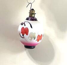 Vintage Japanese Electric 1930 Lantern MilkGlass Lightbulb Lantern Bulb Ornament