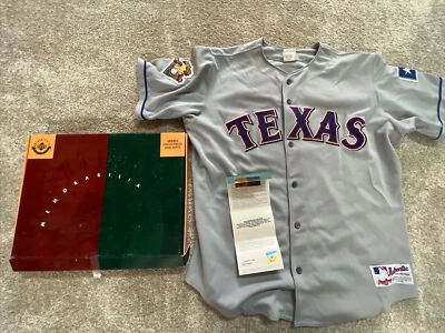 TEXAS RANGERS HOF ALEX RODRIGUEZ SIGNED AUTHENTIC RAWLINGS JERSEY UPPER DECK COA - Image 1 of 4