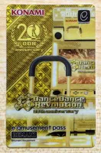 NEW Konami e-AMUSEMENT PASS Card Dance Dance Revolution 20th DDR Amusement IC - Picture 1 of 1