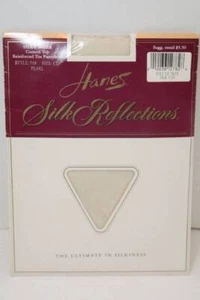 Vintage Hanes Silk Reflections Silky Sheer Control Top Pearl White Ivory C-D Med - Picture 1 of 4