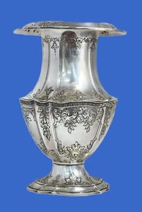 Jarrón excepcional Grogan Company de plata esterlina estilo Art Nouveau 83/4 pulgadas - Imagen 1 de 8