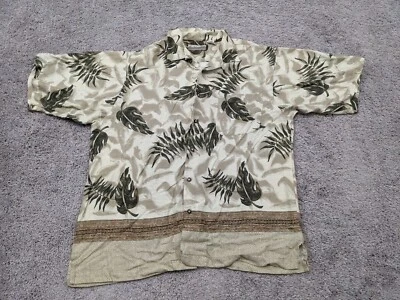 Camisa De Colección Fieldmaster Botón Para Hombre Grande Manga Corta Hawaiana Relajada Informal Foto 1 de 4