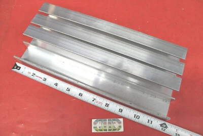 4 Pieces 1-1/2" x 1" x 1/8" Wall 6063 T52 ALUMINUM CHANNEL 12" long Mill Stock - Image 1 of 2