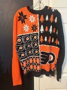 Philadelphia Flyers Christmas Ugly Sweater NHL Hockey Men Large - Picture 1 of 3