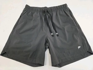Fabletics Herren Shorts gefüttert grau Reißverschluss Fronttaschen Kordelzug M #7988 - Bild 1 von 9